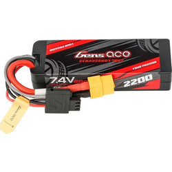 Lipo Gens ace G-Tech 2200mAh 7.4V 2S1P 60C GRP-76 Hardcase μπαταρία με βύσμα XT60