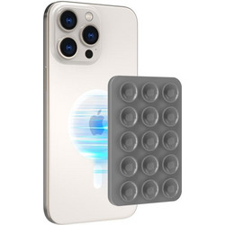 Βάση Στήριξης με Βεντούζα Magnetic Ahastyle PT-CY202 για Smartphones Σκούρο Γκρι N70574