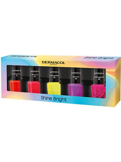 Dermacol Shine Bright Set - Sada neonovych laku na nehty