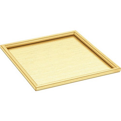 Δίσκος Καφέ Sanco Hotel Amenities 00137-PVD-02BR PVD Golden Brass Brushed 30x30x1cm