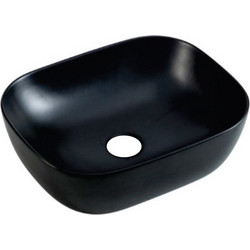 Icon Venus 2143 Επικαθήμενος Νιπτήρας Μπάνιου 49x39.5x15cm Μαύρος Ματ 929153MBHON