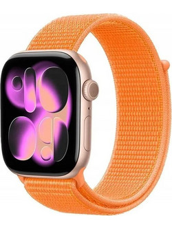 Crong Nylon Λουράκι Υφασμάτινο Tropical Orange (Apple Watch 38 / 40 / 41 / 42mm)