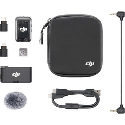 DJI MIC 2 Σετ Ασύρματο Μικρόφωνο Πέτου USB-C / Lightning (1TX + 1RX)