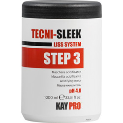 Kepro Kaypro Tecni-Sleek Liss System Step 3 Acidifying Μάσκα Μαλλιών για Επανόρθωση 1lt