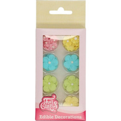 Λουλούδια πολύχρωμα παστέλ 32τεμ Funcakes