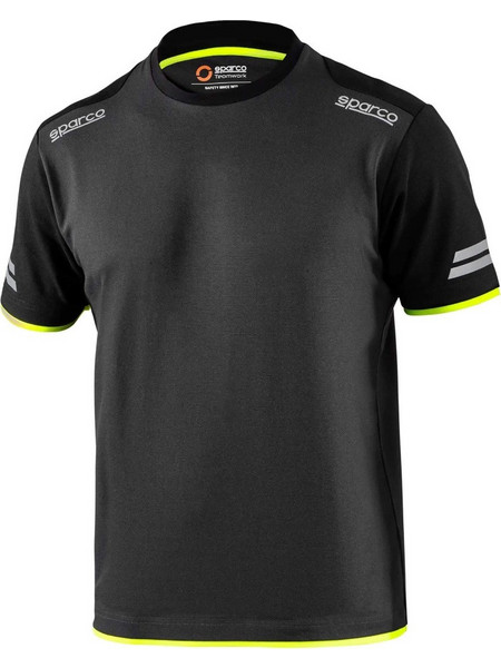 Sparco Tuscon Ανδρικό T-shirt Εργασίας Γκρι/Κίτρινο Φλούο (02416)Medium