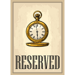 Πινακίδα RESERVED