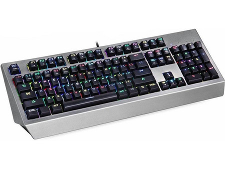 Motospeed CK99 Μηχανικό Gaming Πληκτρολόγιο με LK Libra Orange Διακόπτες RGB Silver