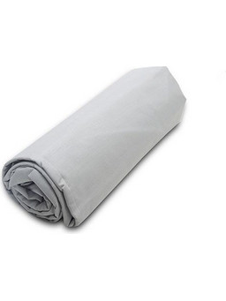 Sunshine Κατωσέντονο Menta με λάστιχο 18 Light Grey Μονό (100x200+20)