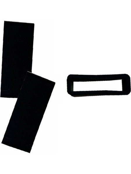 Ανταλλακτικό Θυλάκι Σιλικόνης Silicone Buckle Ring Για Λουράκια Ρολογιών 22mm - Μαύρο ΟΕΜ