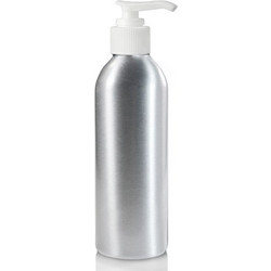 Μπουκαλάκια Αλουμινίου Με Αντλία Λευκή 150ml, 1 τμχ