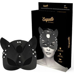 VEGAN LEATHER MASK WITH BUNNY EARS - COQUETTE CHIC DESIRE