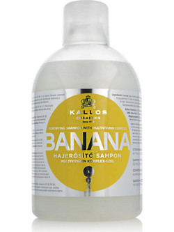 Kallos KJMN Banana Fortifying Σαμπουάν για Επανόρθωση για Ξηρά & Ταλαιπωρημένα Μαλλιά 1lt