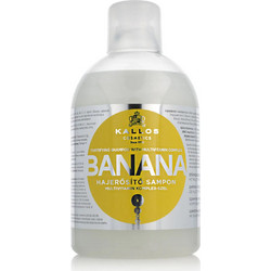 Kallos KJMN Banana Fortifying Σαμπουάν για Επανόρθωση για Ξηρά & Ταλαιπωρημένα Μαλλιά 1lt