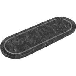 Πλατώ Σερβιρίσματος Μαρμάρινο FAV232N 25x9x1cm Black Espiel Μάρμαρο