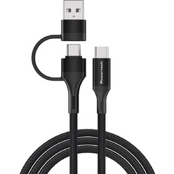 POWERTECH καλώδιο USB & USB-C σε USB-C PTR-0158, PD 60W, copper, 1.5m, μαύρο