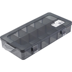 DELI ταμπακιέρα DL432304, 12 θέσεων, 26x13.5x4.4cm, πλαστική, μαύρη