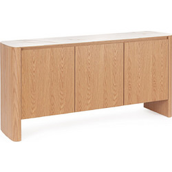 Bizzotto Gavriel Μπουφές Mdf/Κεραμικός Λευκός/Natural 160x42x80 Εκ