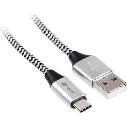 Tracer USB-A to USB-C 1m Silver TRAKBK46265