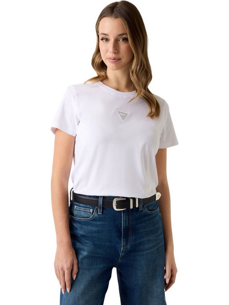 Guess Γυναικείο T-shirt W6GI10K3025-G011 Λευκό