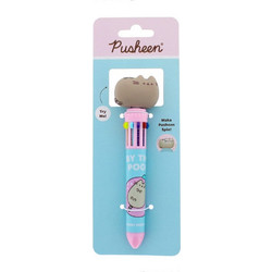 Pusheen Multi Colour Pen Spinny By The Pool Blue