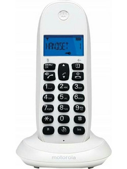 Motorola C1001L Ασύρματο Τηλέφωνο Λευκό