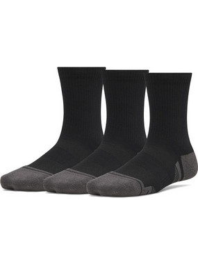 Under Armour New Y Perf Tech 3Pk Crw Ultimate Παιδική Κάλτσα Μαύρη