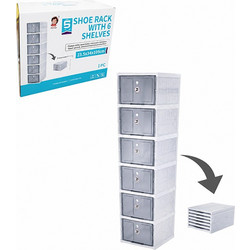 Ραφιέρα Παπουτσιών με 6 Θέσεις - Shoe Rack With 6 Shelves 25.5x34.5x105cm