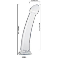 Ophelia's Dream Toys - C-Thru Dildo M- 10qs-d17-m