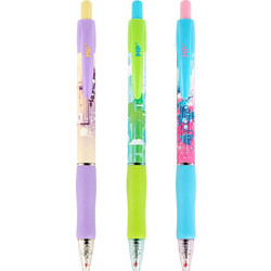 MP στυλό διαρκείας ballpoint PE140-14, 0.7mm μύτη, 14.5cm, μπλε, διάφορα σχέδια, 1τμχ