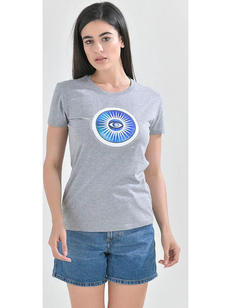 ΜΠΛΟΥΖΑΚΙ ΓΚΡΙ ΜΑΤΙ ΜΕ STRASS M/L (100% COTTON)