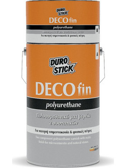Durostick Decofin Polyurethane (A+B) Βερνίκι Επιφάνειας Πέτρας Διαλύτου Ματ 0.75Kg