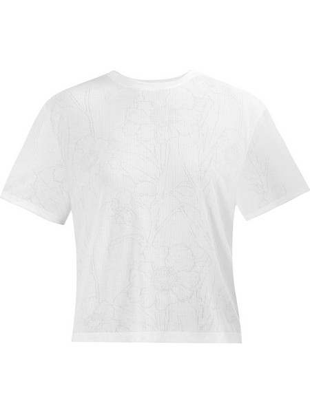 T-Shirt Kairah Burnout Boxy Crew Neck 284429 ivory