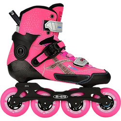 Micro Slalom Delta-Χ Inline Αυξομειούμενα Rollers Ενηλίκων Ροζ