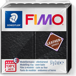 Πολυμερικός Πηλός Δέρμα Fimo Leather Effect 8010 - 909 Black