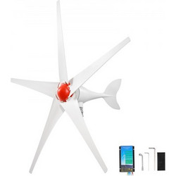 Γεννήτρια ανεμογεννήτριας VEVOR 800W 12V, κιτ ανεμογεννήτριας 5 λεπίδων με υβριδικό ελεγκτή ανέμου & ηλιακής ενέργειας, αποδοτική 3-φασική μόνιμη γεννήτρια αιολικής ενέργειας AC για οικιακό αγρόκτημα