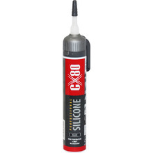 CX80 Professional Silikon φλατζόκολλα πατητή μαύρη (-65oC έως +380oC) 210g