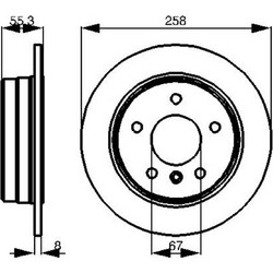 Bosch Δισκόπλακα - 0 986 479 B36