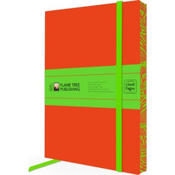 Orange & Lime Green Artisan Paperback Notebook - Flame Tree Publishing - Notebook / blank book