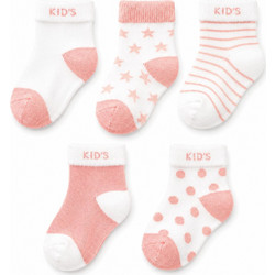 Σετ 5 ζευγαρια Καλτσες Baby coral 0-12m 71206000004
