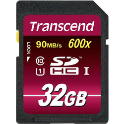 Transcend 600X SDHC 32GB Class 10 U1 UHS-I
