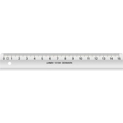 Linex 1015m Σχολικός Χάρακας 150 Mm X 22 Mm Διαφανής Άκρη Μελάνι Tuschekante