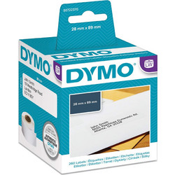 Ετικέτες Ταχυδρομικών Αποστολών DYMO Address Labels 99010 28 x 89 mm (Λευκές) (2 Ρολά) (DYMO99010)