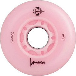 LUMINOUS Ροδάκια Led Flamingo 72χιλ./85A - Ροζ 52.LUWL-LU7285-FL-PK