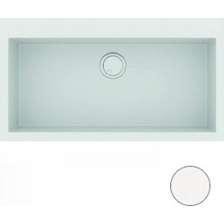 Sanitec 345 Ένθετος Νεροχύτης Γρανίτη Ματ Metallic Ice 86x50cm