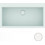 Sanitec 345 Ένθετος Νεροχύτης Γρανίτη Ματ Metallic Ice 86x50cm