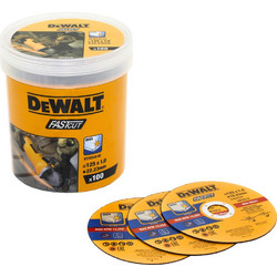 DEWALT DT20540-QZ ΔΙΣΚΟΙ ΚΟΠΗΣ INOX ΣΕ KOYBA 100 ΤΕΜΑΧΙΩΝ 125 mm
