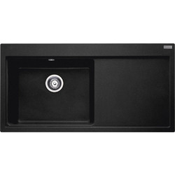 Franke Mythos MTG 611 Ένθετος Νεροχύτης Γρανίτη Onyx Αριστερά 100x52cm