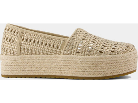 TOMS CHA METL LTHR BASKET WM VALCIA ESP 10021921-GOLD Biege