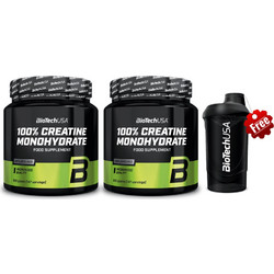 Biotech USA 100% Creatine Monohydrate Micronized Sacket Unflavoured 2x500gr